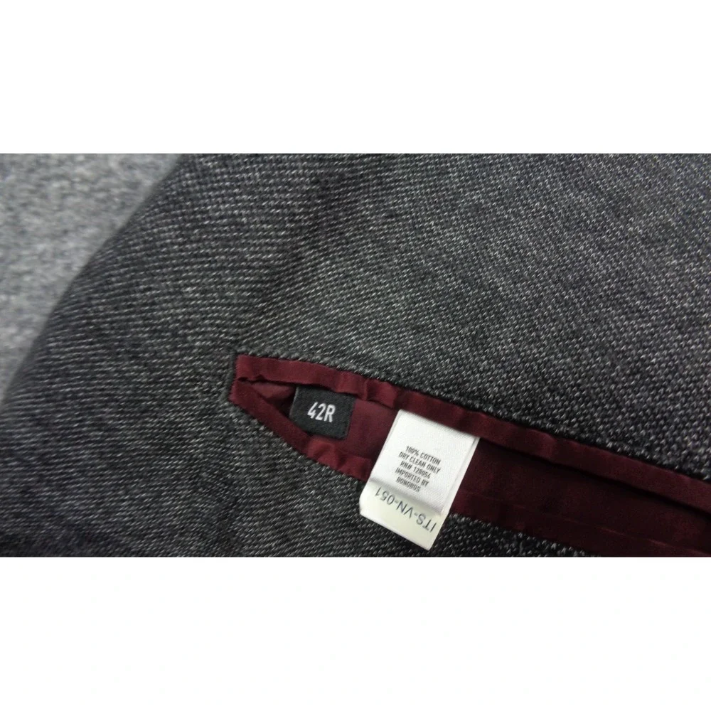 Bonobos Blazer Mens 42R Gray Lanificio Fortex Cotton Sport Coat Slim Fit Jacket
